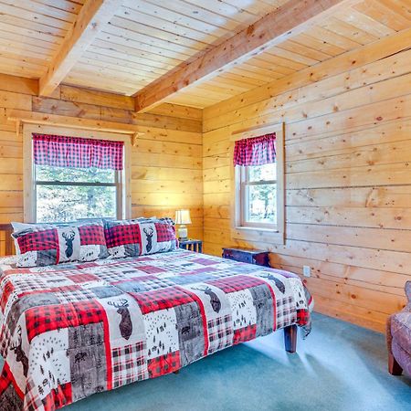 Secluded Black Hawk Log Cabin With Fire Pit! Extérieur photo