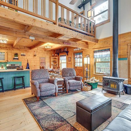 Secluded Black Hawk Log Cabin With Fire Pit! Extérieur photo