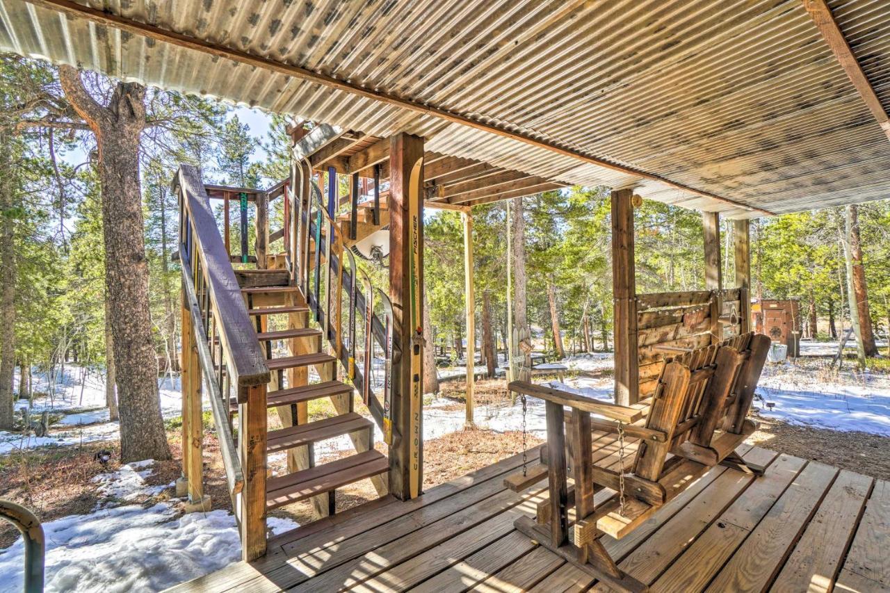 Secluded Black Hawk Log Cabin With Fire Pit! Extérieur photo