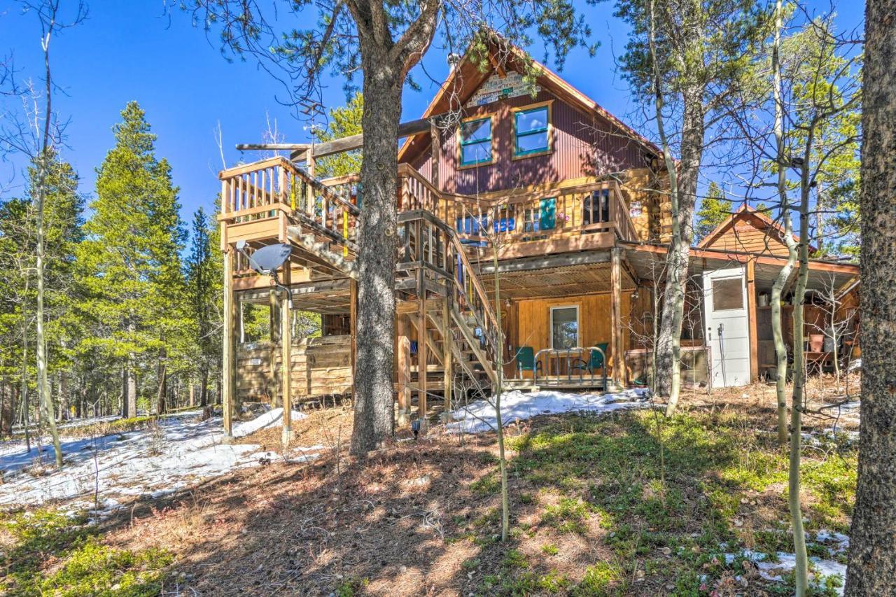 Secluded Black Hawk Log Cabin With Fire Pit! Extérieur photo