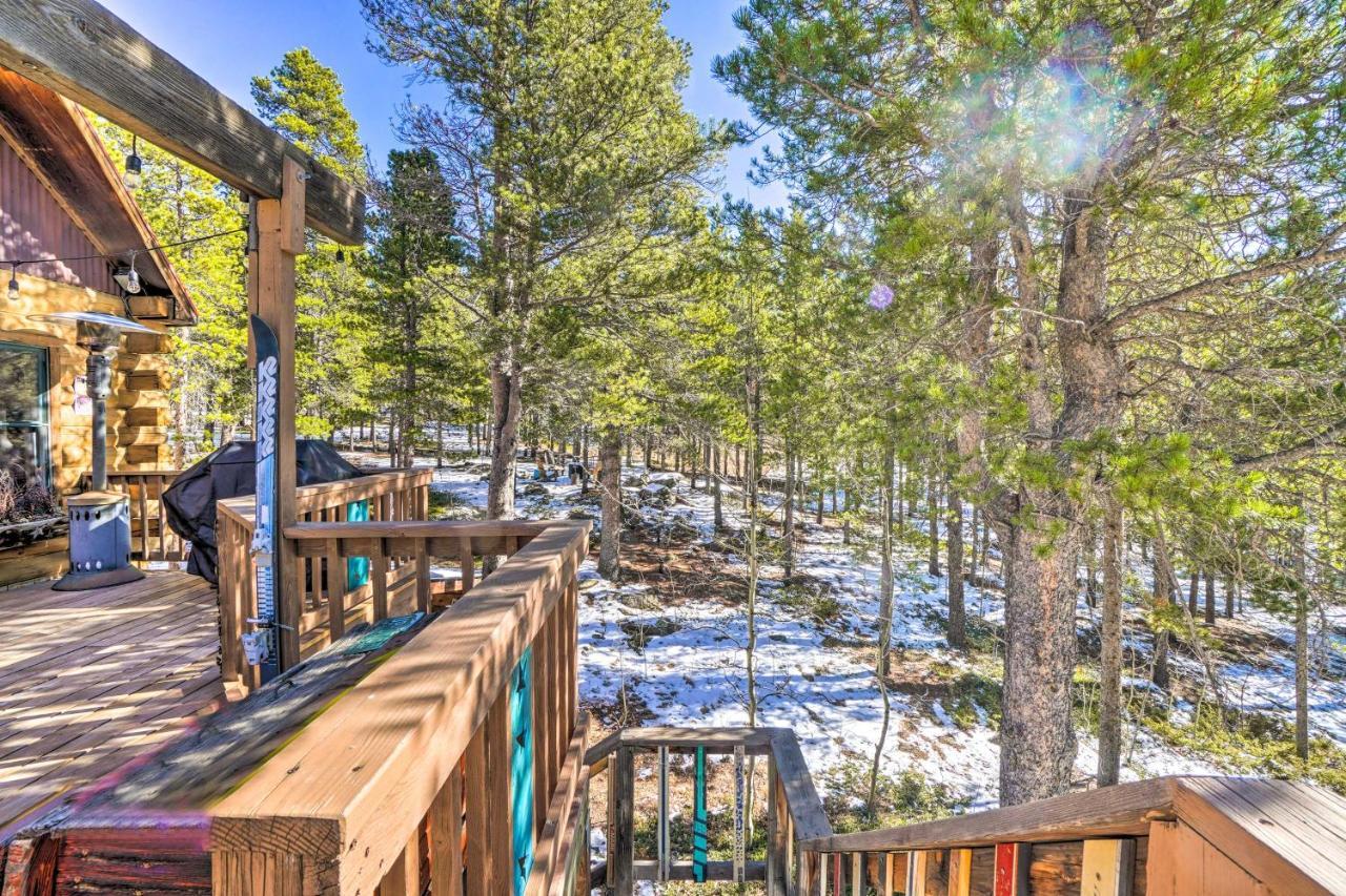 Secluded Black Hawk Log Cabin With Fire Pit! Extérieur photo