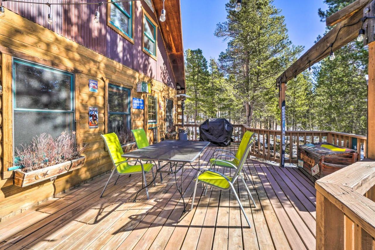 Secluded Black Hawk Log Cabin With Fire Pit! Extérieur photo